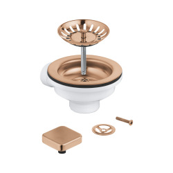 Kit vidage avec excentreur pour évier à 1 cuve, cuivre (G40400DL0)
