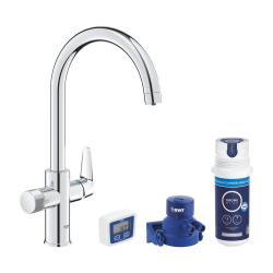  GROHE Blue Pure StartCurve Kit de démarrage avec filtre charbon compact, chrome (G30593000)
