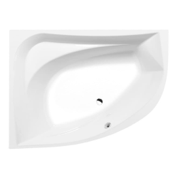 Baignoire asymétrique Polysan Tanya 160x120 cm acrylique gauche (65119)