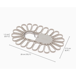 Petal™ Cintre de séchage écru à accroche rapide, 22 pièces (50051)