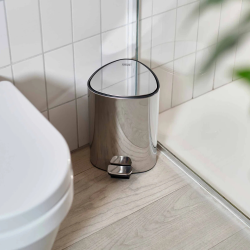 EasyStore™ Luxe Poubelle Salle de Bain Inox à Pédale 5L (70596)