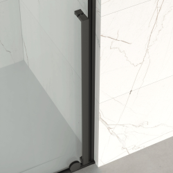 X-MOTION Porte de douche 110x200cm Coulissante, anticalcaire avec profilé Gun métal (SATBWIXM110NIKAGM)