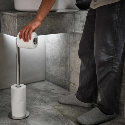 EasyStore™ Luxe porte-rouleau de papier toilette 2 en 1, acier inoxydable (70594)