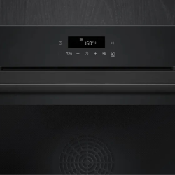 iQ300 four à vapeur encastrable 60x60 cm classe A+, 10 programmes, inox, noir (HB272ABB3)