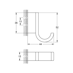 Selection patère murale, cool sunrise (G41039GL0)