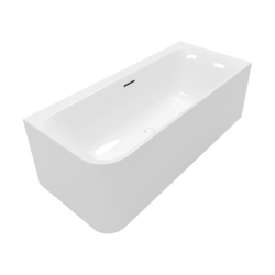 Loop & Friends Baignoire murale en angle à droite SQUARE, 1800 x 800 mm, sans pieds, blanc (UBA180LSF9CR00V-01)