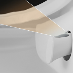  ViClean-I 200 WC lavant suspendu sans bride CeramicPlus avec abattant SoftClose et DirectFlush, blanc (V0E200R1)