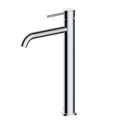 Aurum mitigeur lavabo haut 30,8 cm sans vidage en acier inoxydable, chrome brillant (SATBAUR285CR)