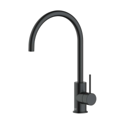 Swiss Aqua Technologies Aurum mitigeur de cuisine 36,3 cm à levier avec bras pivotant, noir mat (SATBAUR280C)