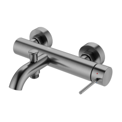 Aurum mitigeur de baignoire mural 150 mm à levier sans set de douche, gun metal (SATBAUR222BGM)