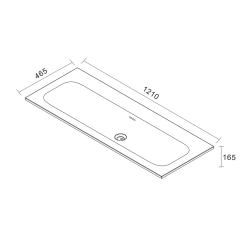 Set complet 120 cm : vasque blanc mat + meuble certifié FSC bleu canard (CERAMIA-4DB120-V)