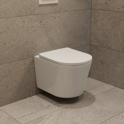 Pack WC bâti-support Rapid SL + cuvette suspendue Ceramia sans bride + abattant SoftClose + plaque chrome (PROCETOR1SP)