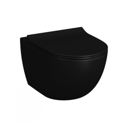 WC suspendu SAT Infinitio avec abattant, vidage arrière (SATINF011RREXPBKM)