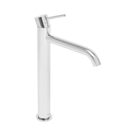 Aurum mitigeur lavabo haut 30,8 cm sans vidage en acier inoxydable, chrome brillant (SATBAUR285CR)