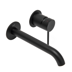 Aurum mitigeur lavabo encastré à levier avec corps d'encastrement, or brossé (SATBAUR101BG)