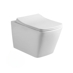 Pack WC Bâti-support + WC Swiss Aqua Technologies Infinitio sans bride, fixations invisibles + Plaque blanche (InfinitioGeb3)