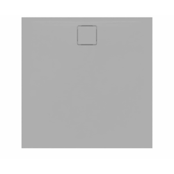 Swiss Aqua Technologies Vision Receveur de douche 90x90cm + Siphon Eslim90. Marbre coulé, gris (SATSVVI90QS-S)