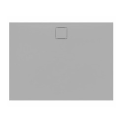 Vision Receveur de douche 100x80cm + Siphon Eslim90. Marbre coulé, gris (SATSVVI10080S-S)