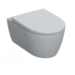 Pack WC Bâti-support Duofix + WC sans bride Smyle + Abattant softclose + Plaque blanche (SmyleGeb1)