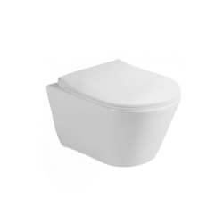 Pack WC Bâti-support Viconnect Pro + WC suspendu Avva sans bride + Abattant softclose + Plaque chrome + Set habillage