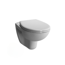Pack WC Bâti autoportant + WC suspendu VITRA S50 + Abattant avec frein de chute + Plaque blanche (AlcaS50-M271)