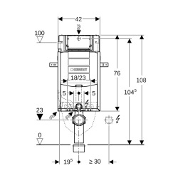 Bâti-support WC mural Geberit Kombifix UP 320 (110.300.00.5)