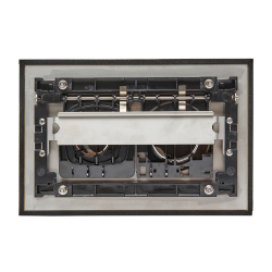 Plaque de commande double touche en acier inoxydable, traitement PVD, bronze mat (SATATBRG)