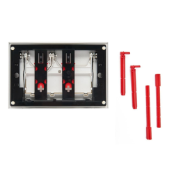 Plaque de commande double touche, or mat (SATATG-M)