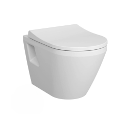 Pack WC Bâti Autoportant Rapid SL + WC sans bride Integra + Abattant softclose + Plaque chrome (ProjectIntegraRimless2.0-5)