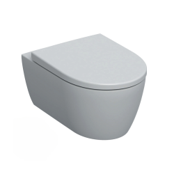 Pack WC Bâti-support Duofix + WC sans bride Smyle + Abattant softclose + Plaque blanche (SmyleGeb1)