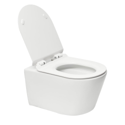 ViConnect Pro S Pack WC bâti-support sol mur Villeroy & Boch + WC Swiss Aqua Technologies sans bride + plaque (VCNBREVIS2CHDE)