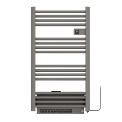 Ceramia Heat-Line Sèche serviettes électrique 500W + 1000W, anthracite (CERAHTLR5001000A)