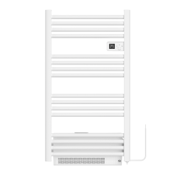 Sèche serviettes électrique 500W + 1000W, 960x540 mm, blanc (CERAHTLR5001000W)