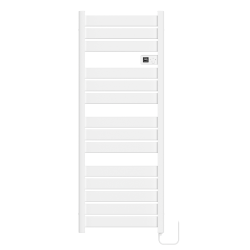 Sèche serviettes électrique 750W, 1400x550 mm, blanc (CERAHTLP750W)