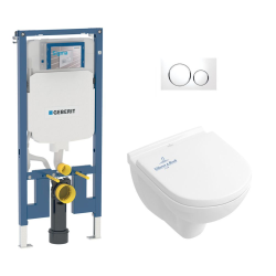 Pack WC Rapid SL + cuvette sans bride SAT, fixations cachées + plaque Skate chrome (RapidSL-SATrimless)