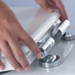 Abattant WC avec fermeture douce SoftClose et fixations invisibles, bordolino (2075)