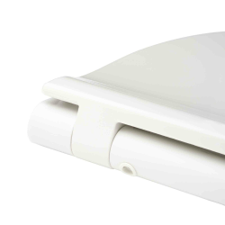 Abattant WC ultra-fin avec fermeture douce SoftClose en Duroplast,fixations invisibles, blanc (EASYSLIM33)