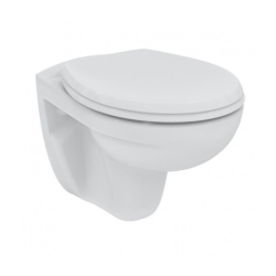 Pack Bâti-support avec cuvette Porcher Eurovit sans bride + Abattant + Plaque chrome (ViConnectPorcher-1)