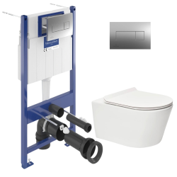 Swiss Aqua Technologies ViConnect Pro S Pack WC Bâti Villeroy & Boch + WC Swiss Aqua Technologies Brevis et fixations invisibles (VCNBREVIS1AM)