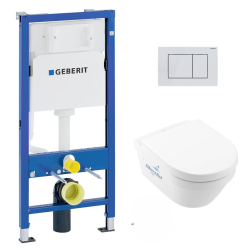 Pack WC Bâti UP100 + Cuvette Architectura sans bride DirectFlush + Abattant soft close (Architectura2Geb1)