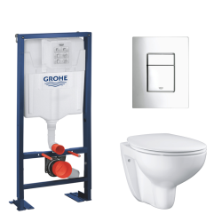 pack WC rapid sl autoportant  avec cuvette rimless Bau Ceramic (AutoportantBau1)