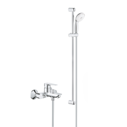 Tempesta 100 ensemble de douche 3 jets + mitigeur monocommande bain/douche, chrome (23914001-28789002)