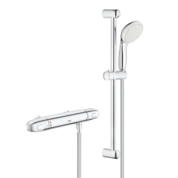 Grohe Grohtherm 1000 set de douche avec mitigeur thermostatique douche 1/2", chrome, entraxe 120mm (G34822004)