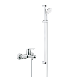 Tempesta 100 ensemble douche 3 jets + Mitigeur, chrome (32831000-28789002)