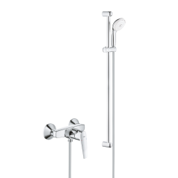 Tempesta 100 ensemble douche 3 jets + mitigeur, chrome (23632000-28789002)