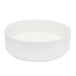 Mood vasque à poser ronde 36x36 cm sans trou de robinetterie ni trop-plein, blanc (SATM3636MW)