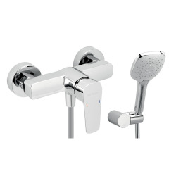 Mitigeur de douche Novaservis Metalia 58 Eco avec garniture de douche 150 mm chrome 58061,0