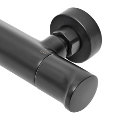 Mitigeur de douche Swiss Aqua Technologies Dark sans kit de douche 150 mm noir SATBSDA268C