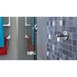 Crochet de sale de bain, sans vis PowerButton, chrome (59321-00000-01)