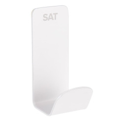 Mood crochet de salle de bain, sans vis, à coller,  blanc (SATDMOOD21B)